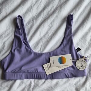 Vuori Daily Bra Ultra Violet Lavender Scoop Neck Bralette NWT